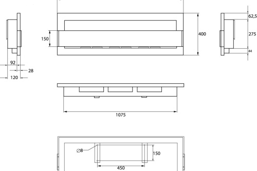 Hangende bio-ethanolhaard met glas 1200x400 – witte glans 1200x400_wymiary_-_png_825844496