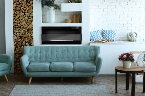 Hangende bio-ethanolhaard met glas 900x400 zwart glans biokominek_900x400_czarny_polysk_z_szyba_aranzacja_03