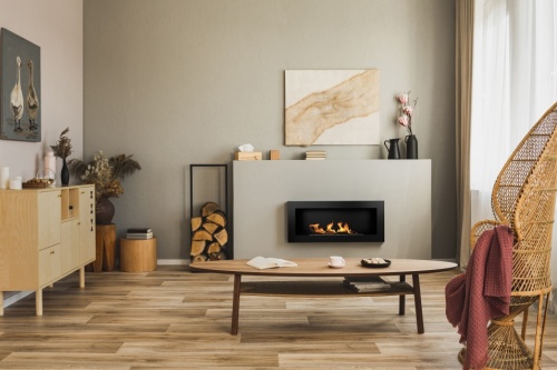 Hangende bio-ethanolhaard 900x400 – zwart gestructureerd biokominek_900x400_czarny_strukturalny_aranzacja_01