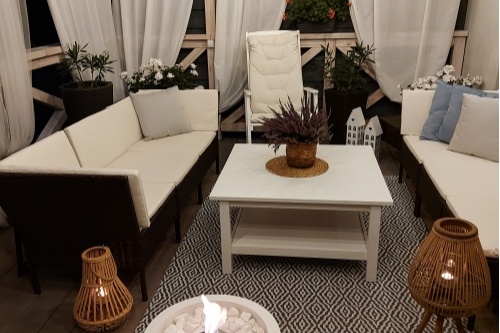 Vrijstaande bio-ethanolhaard Moon witte mat biokominek_moon_bialy_aranzacja_04