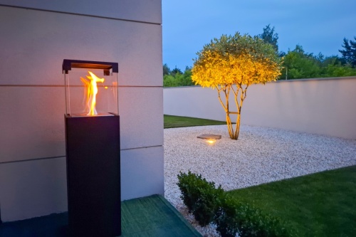 Patio – zwart gestructureerd mat biokominek_patio_czarny_aranzacyjne_02