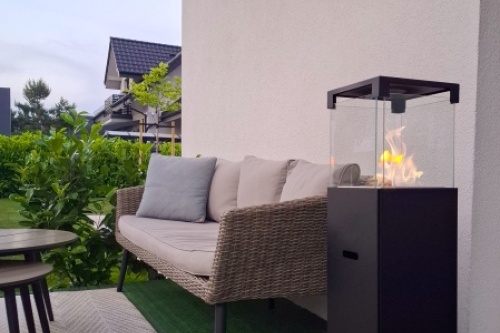 Patio – zwart gestructureerd mat biokominek_patio_czarny_aranzacyjne_03