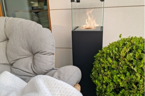 Patio – zwart gestructureerd mat biokominek_patio_czarny_aranzacyjne_04