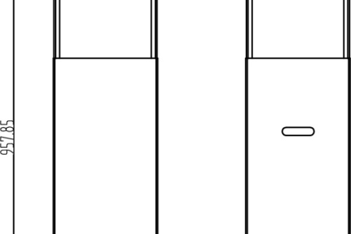 Patio – zwart gestructureerd mat biokominek_patio_wymiary