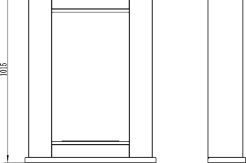 Bio-ethanolhaard met schouw Pula Mini biokominek_portalowy_pula_mini_wymiary