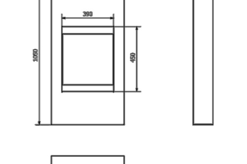 Bio-ethanolhaard Modern met glas biokominek_portalowy_z_szyba_modern_bialy_wymiary