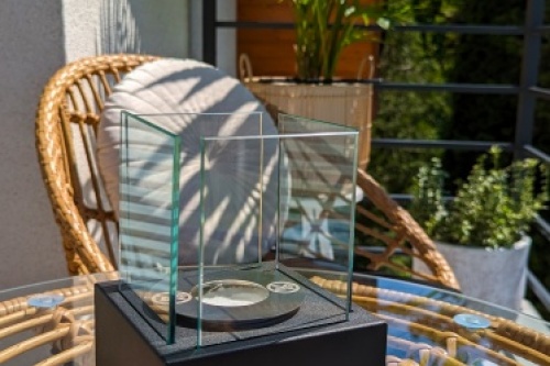 Smart zwart gestructureerd mat biokominek_smart_czarny__aranzacja_05