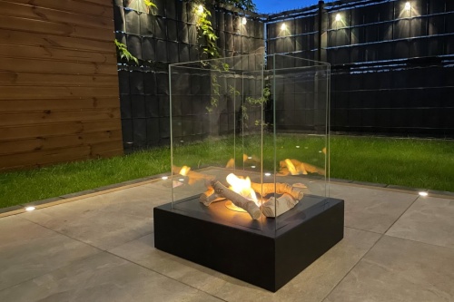 Vrijstaande bio-ethanolhaard Sunset garden – zwart gestructureerd mat biokominek_sunset_garden_czarny_aranzacyjne_01