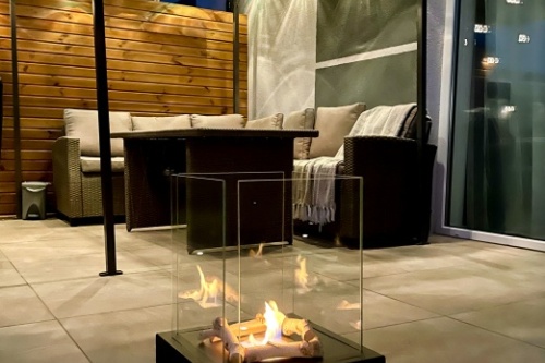 Vrijstaande bio-ethanolhaard Sunset garden – zwart gestructureerd mat biokominek_sunset_garden_czarny_aranzacyjne_04