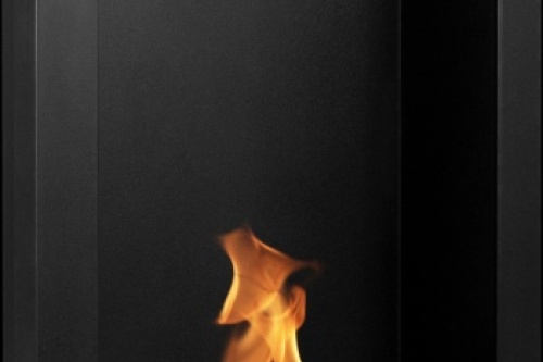 Hangende bio-ethanolhaard Vertical – zwart gestructureerd mat biokominek_vertical_01