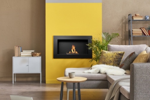 Hangende bio-ethanolhaard 650x400 – zwart gestructureerd mat biokominek_wiszacy_650x400_czarny_strukturalny_aranzacja_04