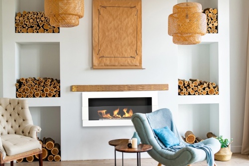 Hangende bio-ethanolhaard met glas 900x400 – witte glans biokominek_wiszacy_bialy_polysk_z_szyba_aranzacja_02