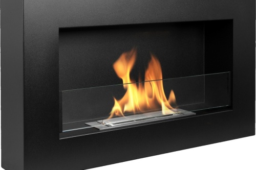 Hangende bio-ethanolhaard met glas 650x400 Box – zwart gestructureerd mat biokominek_wiszacy_box_650x400_z_szyba_czarny_mat_01