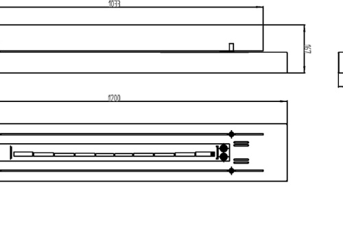 Vrijstaande bio-ethanolhaard met glas 120cm – zwart biokominek_wklad_z_szyba_1200mm_wymiary