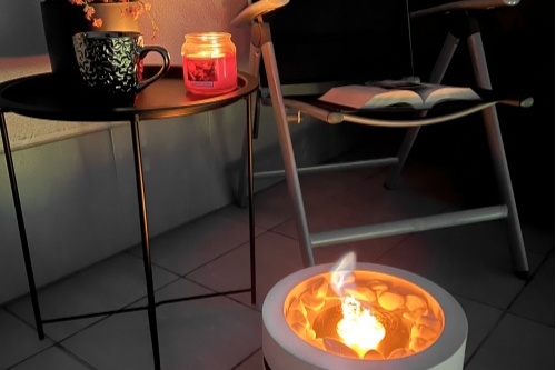 Vrijstaande bio-ethanolhaard Moon mini – witte mat biokominek_wolnostojacy_moon_mini_bialy_aranzacja_04