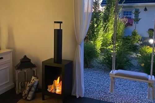 Vrijstaande bio-ethanolhaard Kozen zwart mat biokominek_wolnostojcy_kozen_czarny_aranzacyjne_07_kopia