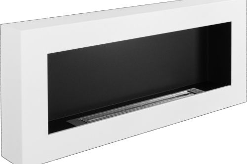 Hangende bio-ethanolhaard 900x400 BOX – witte gestructureerd mat biokominekbox_wiszacy_900x400_bialy_07