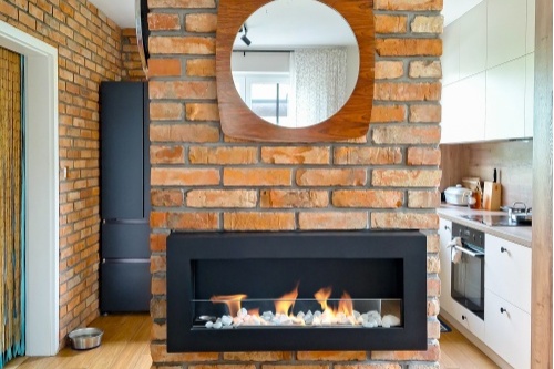 Hangende bio-ethanolhaard met glas 900x400 BOX – zwart gestructureerd mat biokominekbox_wiszacy_z_szyba_900x400_czarny_aranzacja_02