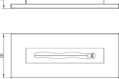 Vrijstaande bio-ethanolhaard Stainless zwart glans stainless_-_wymiary