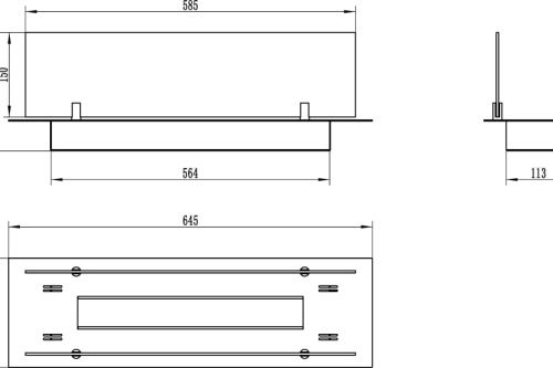 Inbouw-bio-ethanolhaard zwart 65cm met glas wklad_650_-_wymiary_png